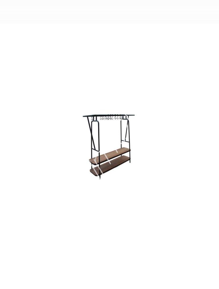 Clothing rack teak wood IR 150x55x163