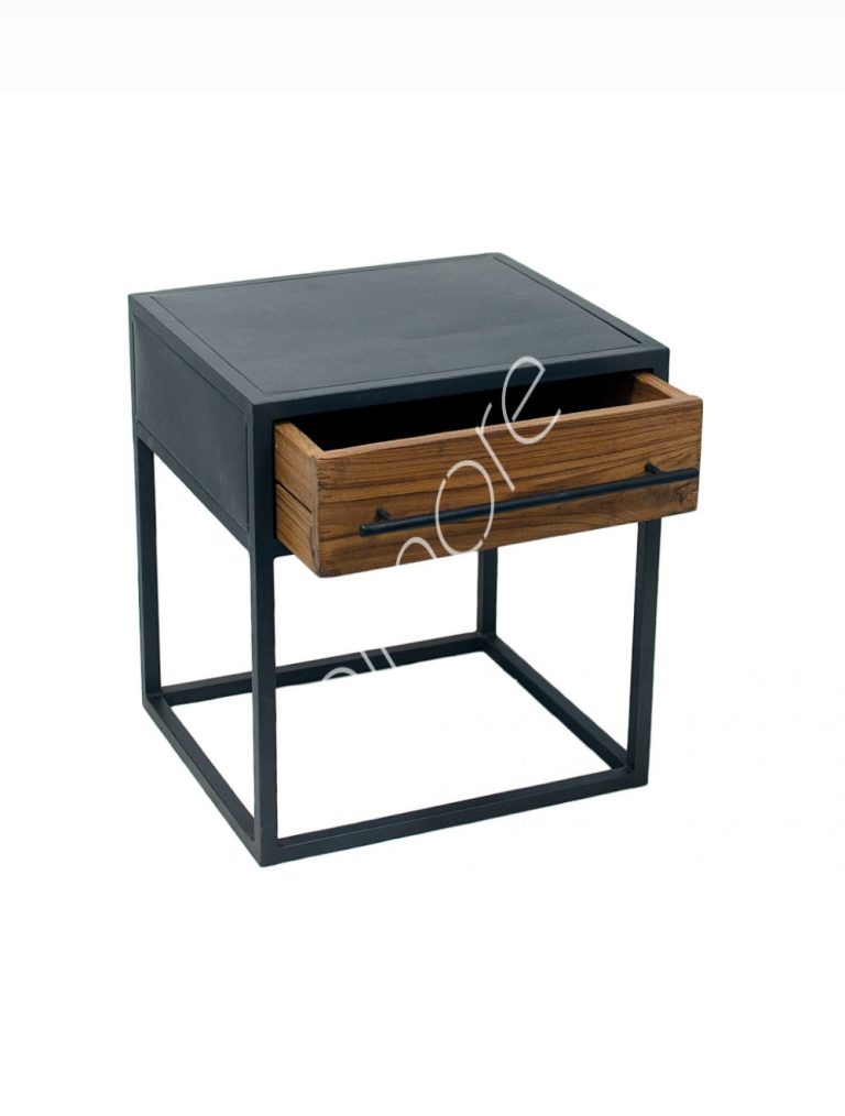Bed side teak wood IR 45x40x50