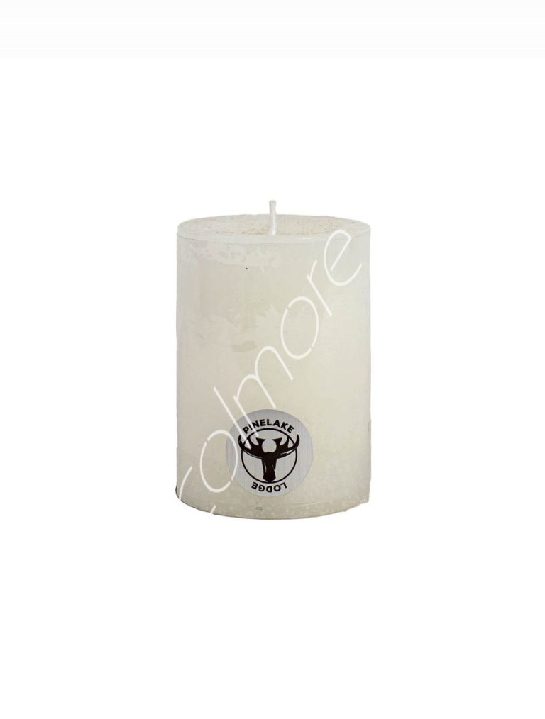 Candle pillar SET6 rustic ivory 7x7x10