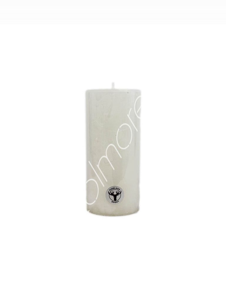 Candle pillar SET/2 rustic ivory 9x9x20