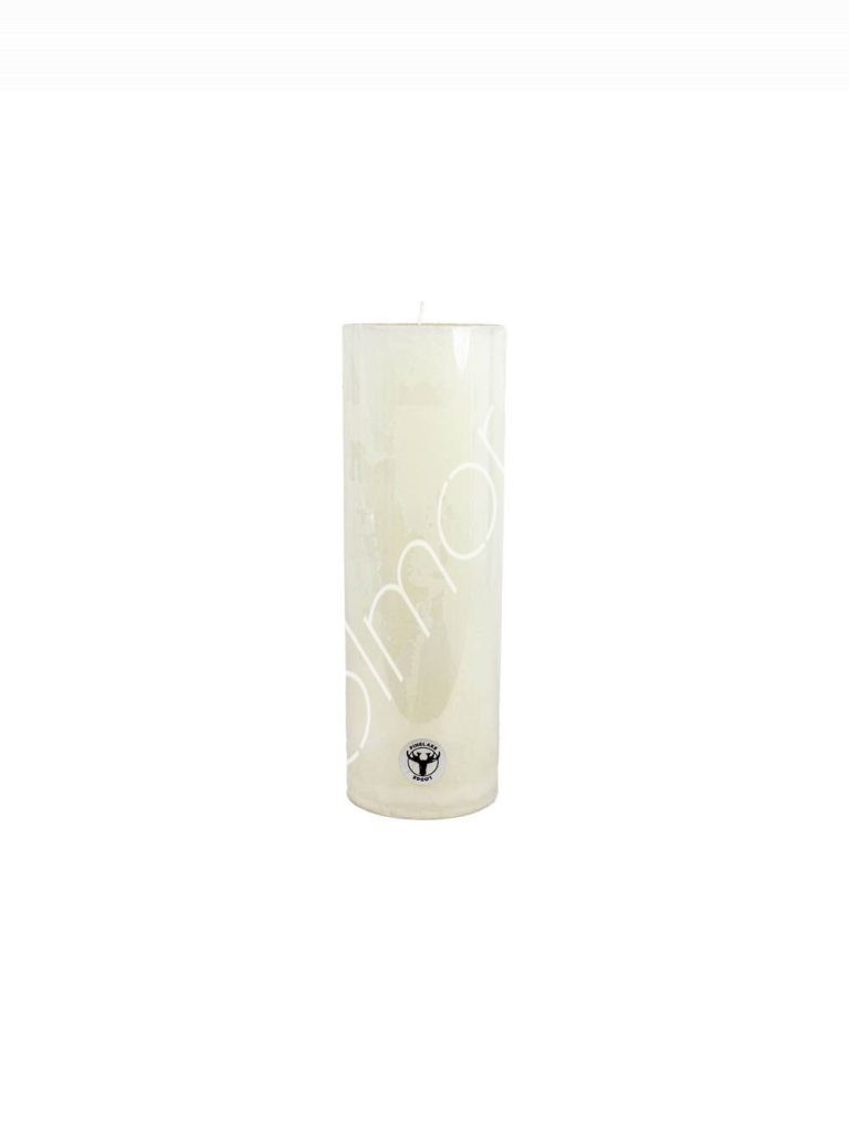Candle pillar SET2 rustic ivory 10x10x30