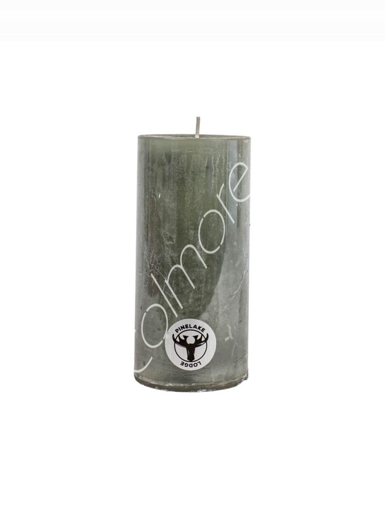 Candle pillar SET6 rustic ash 7x7x15