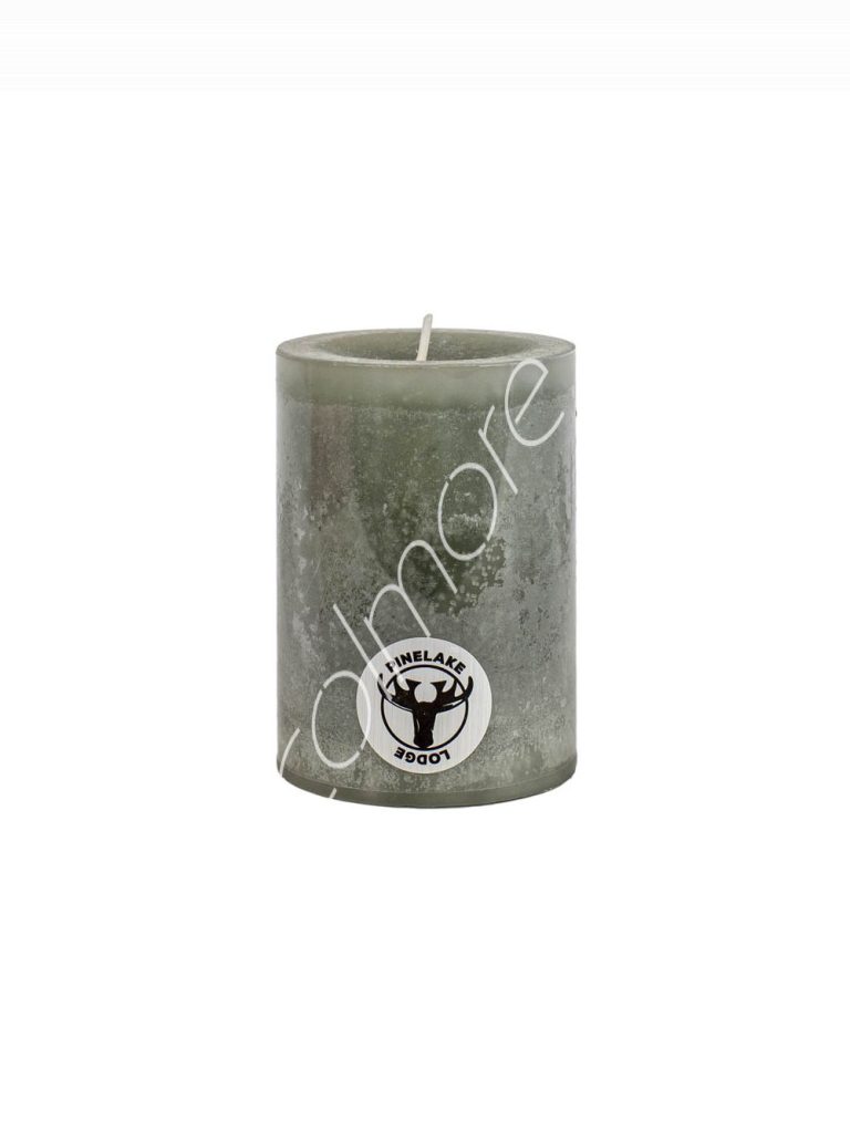 Candle pillar SET6 rustic ash 7x7x10