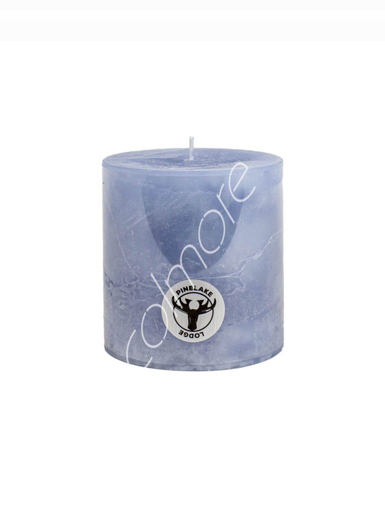 OL-Candle pillar SET/6 rustic lavender 10x10x10