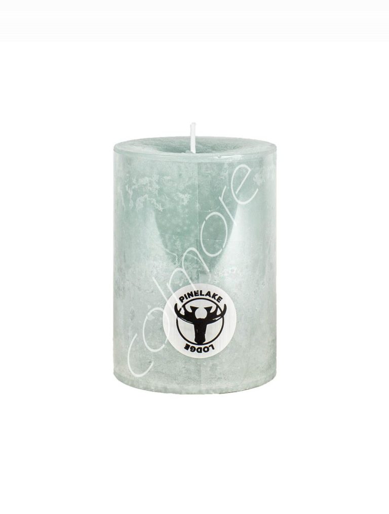 Candle pillar SET6 rustic mist 7x7x10