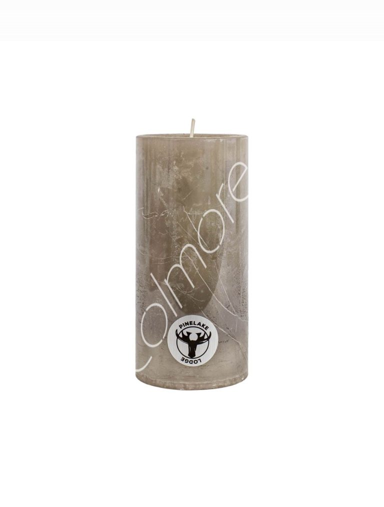 Candle pillar SET6 rustic stone 7x7x15