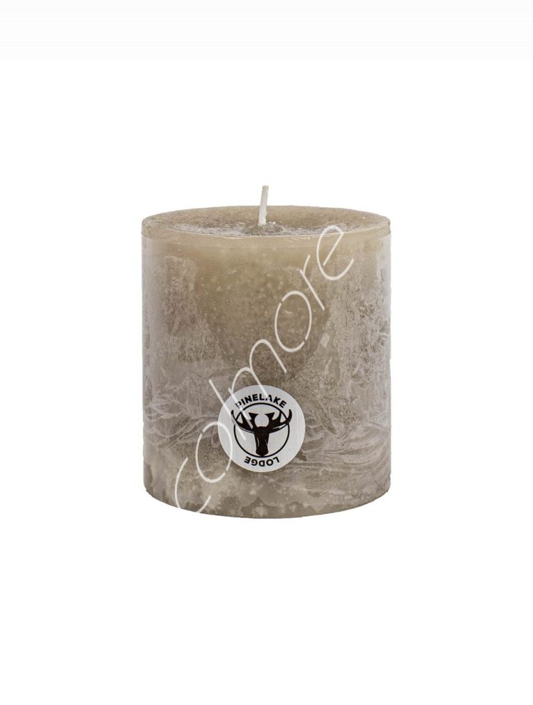 Candle pillar SET6 rustic stone 10x10x10