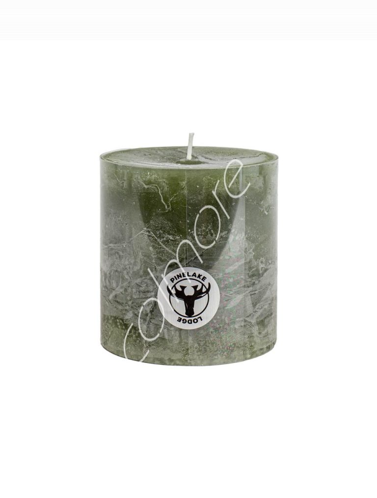 Candle pillar SET6 rustic asparagus 10x10x10