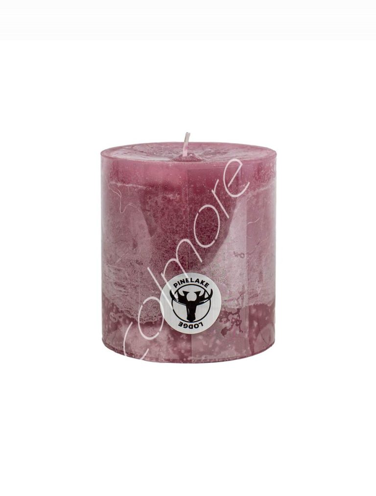 Candle pillar SET6 rustic orchid 10x10x10