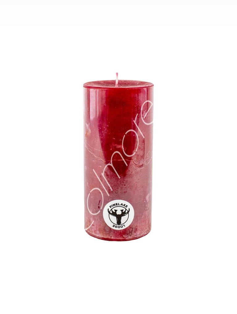 Candle pillar SET6 rustic lipstick 7x7x15