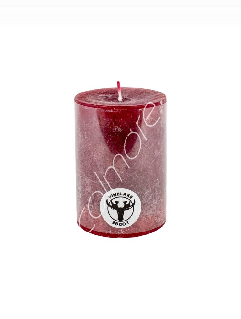 Candle pillar SET6 rustic lipstick 7x7x10