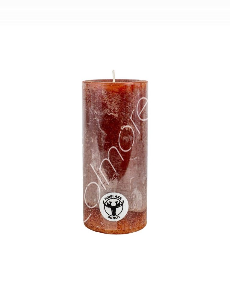 Candle pillar SET6 rustic rust 7x7x15