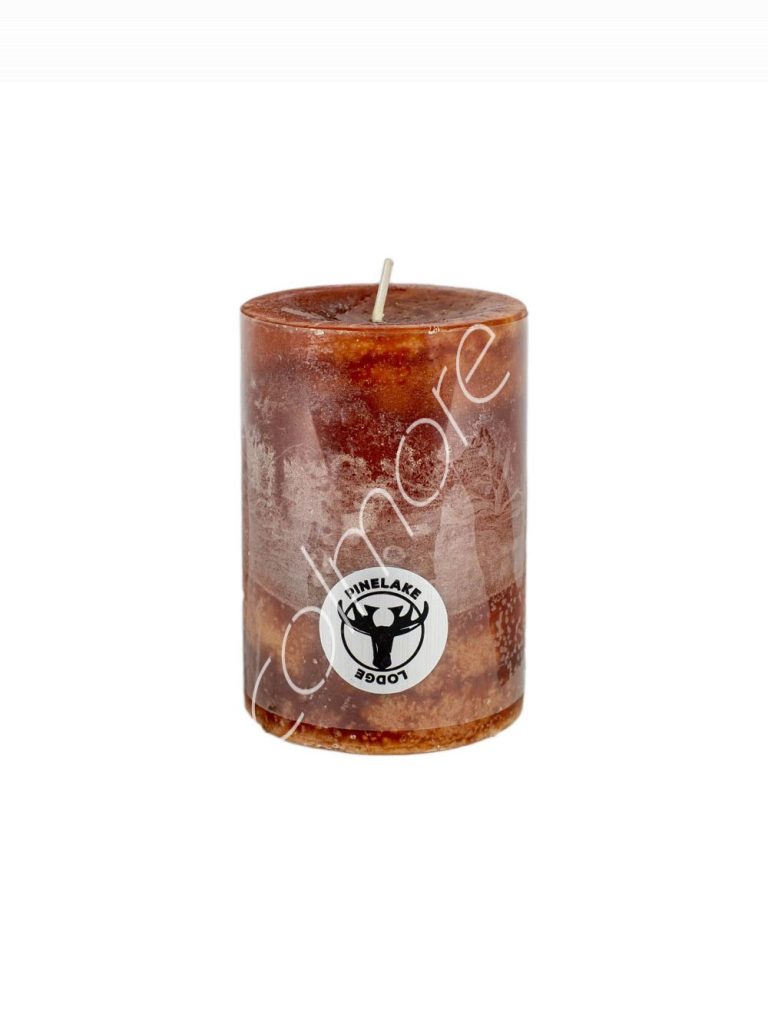 Candle pillar SET/6 rustic rust 7x7x10