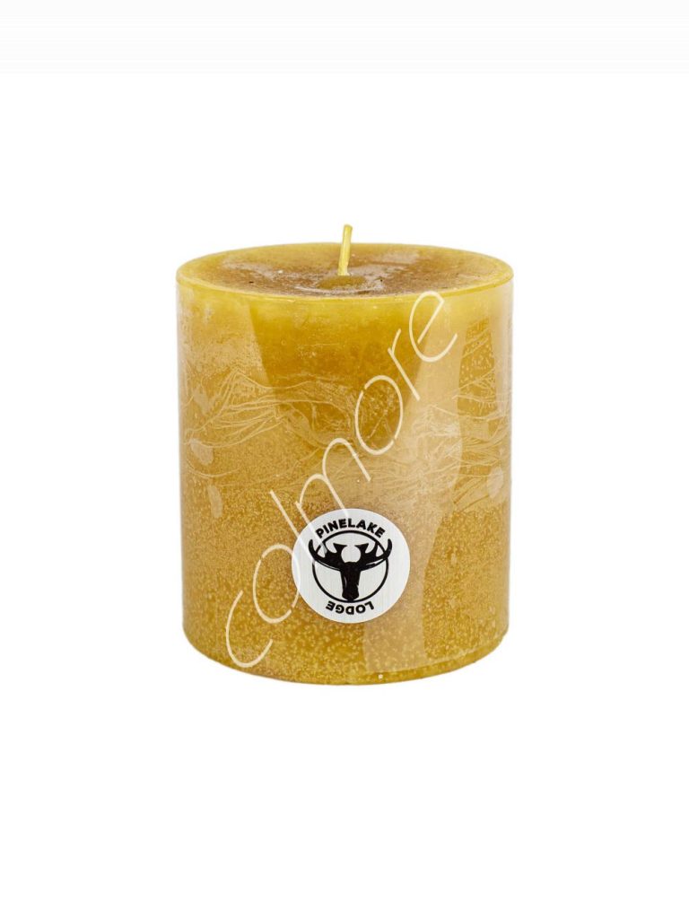Candle pillar SET6 rustic ochreous 10x10x10