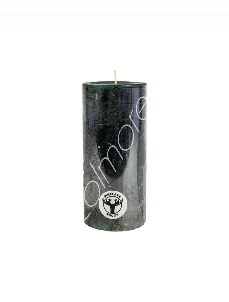 Candle pillar SET6 rustic pine 7x7x15