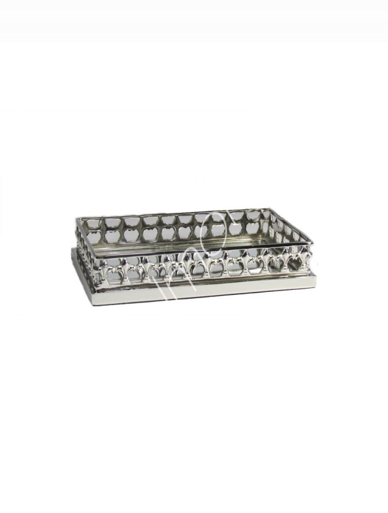 Tray wmirror rectangular lily ALUNI 33x18x7