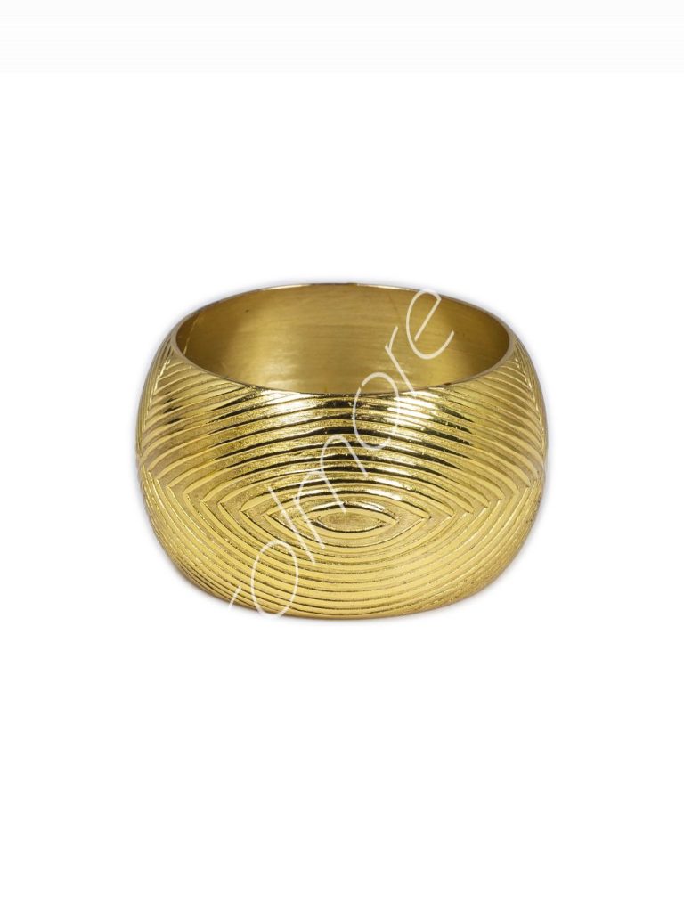 Napkin ring SET/4 BR/GOLD 5x5x3