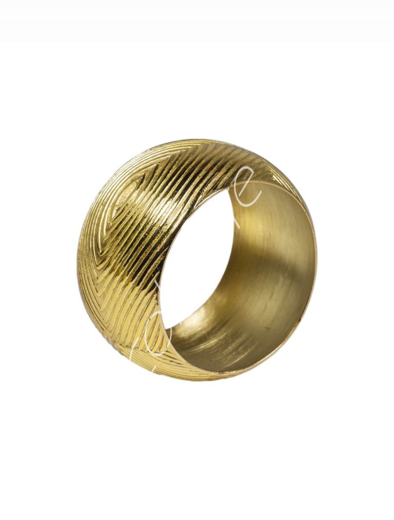 Napkin ring SET/4 BR/GOLD 5x5x3