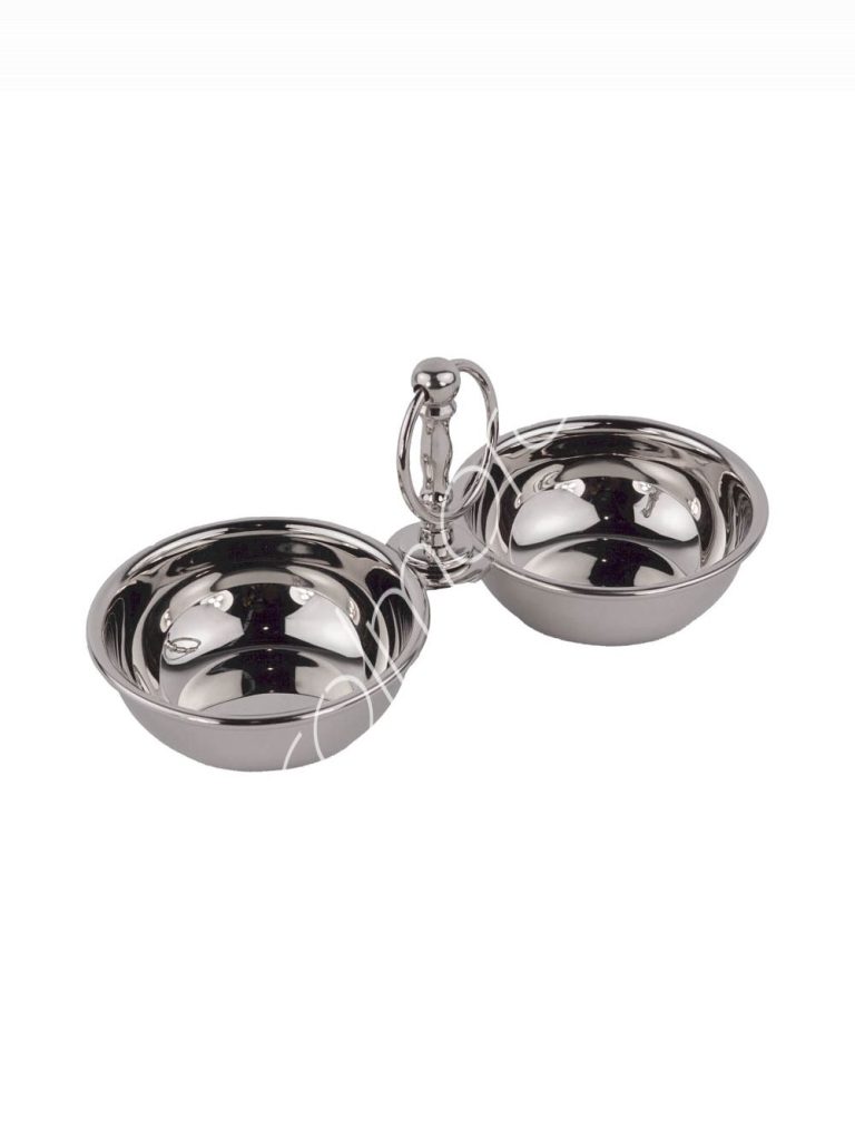 Two bowls wstand silver BRNI 20x9x9