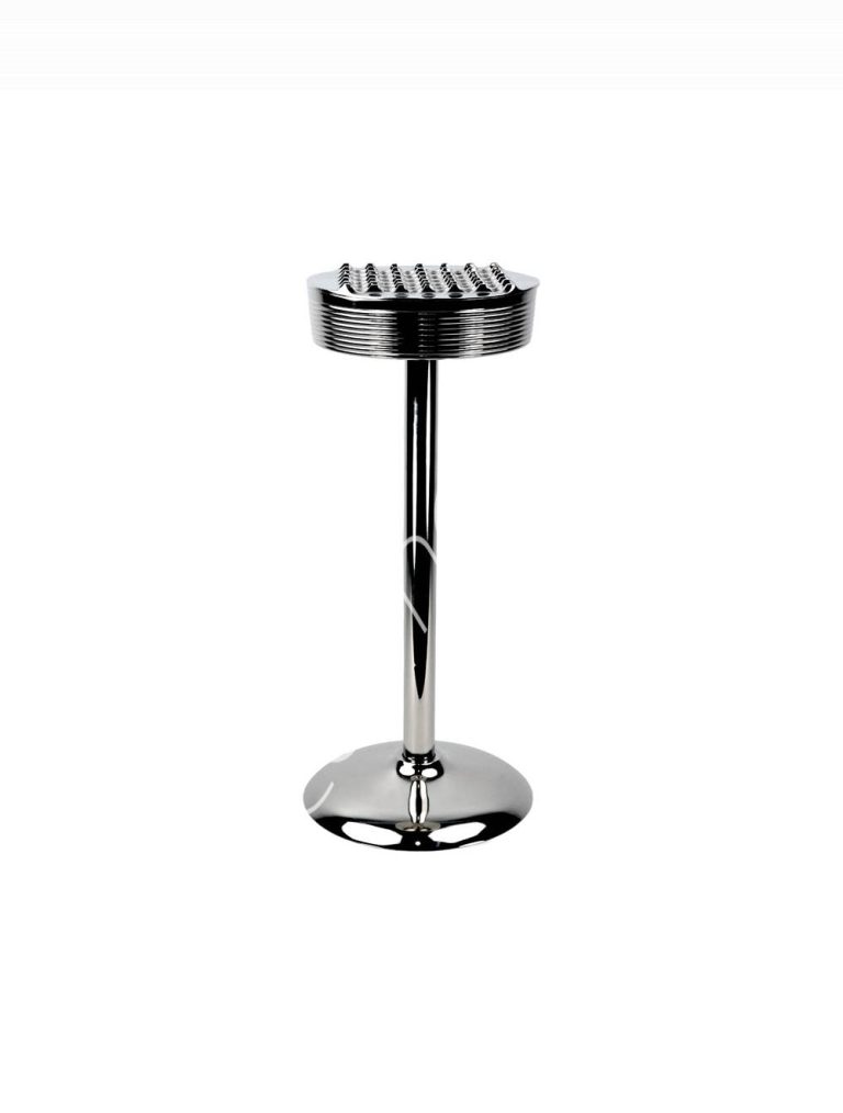 Ashtray on stand silver ALUNI 26x26x63
