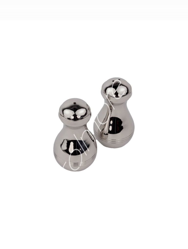 Salt & pepper SET2 silver BRNI 6x6x10