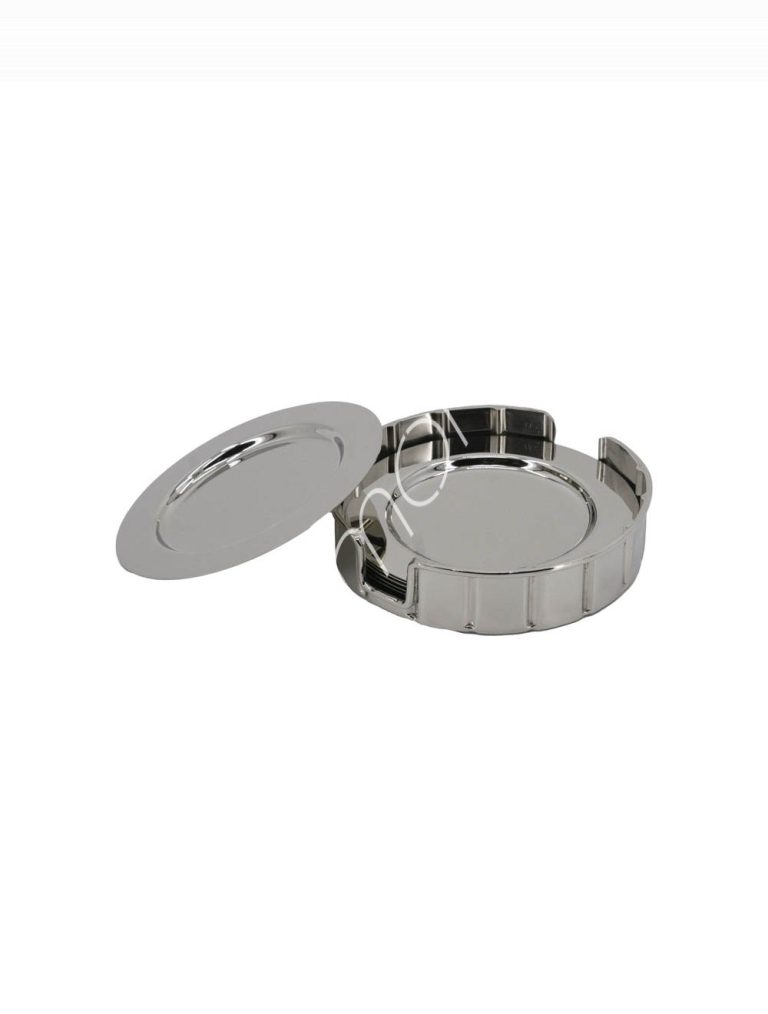 Coaster SET/6 silver ss/NI 14x14x3