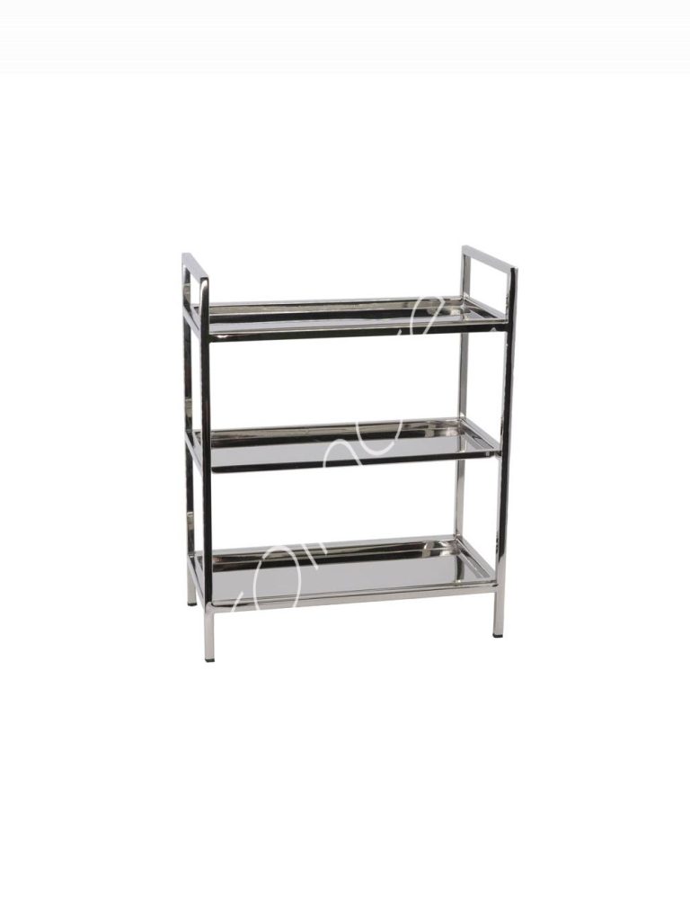 Cake stand 3 tier silver ss/NI 34x18x41