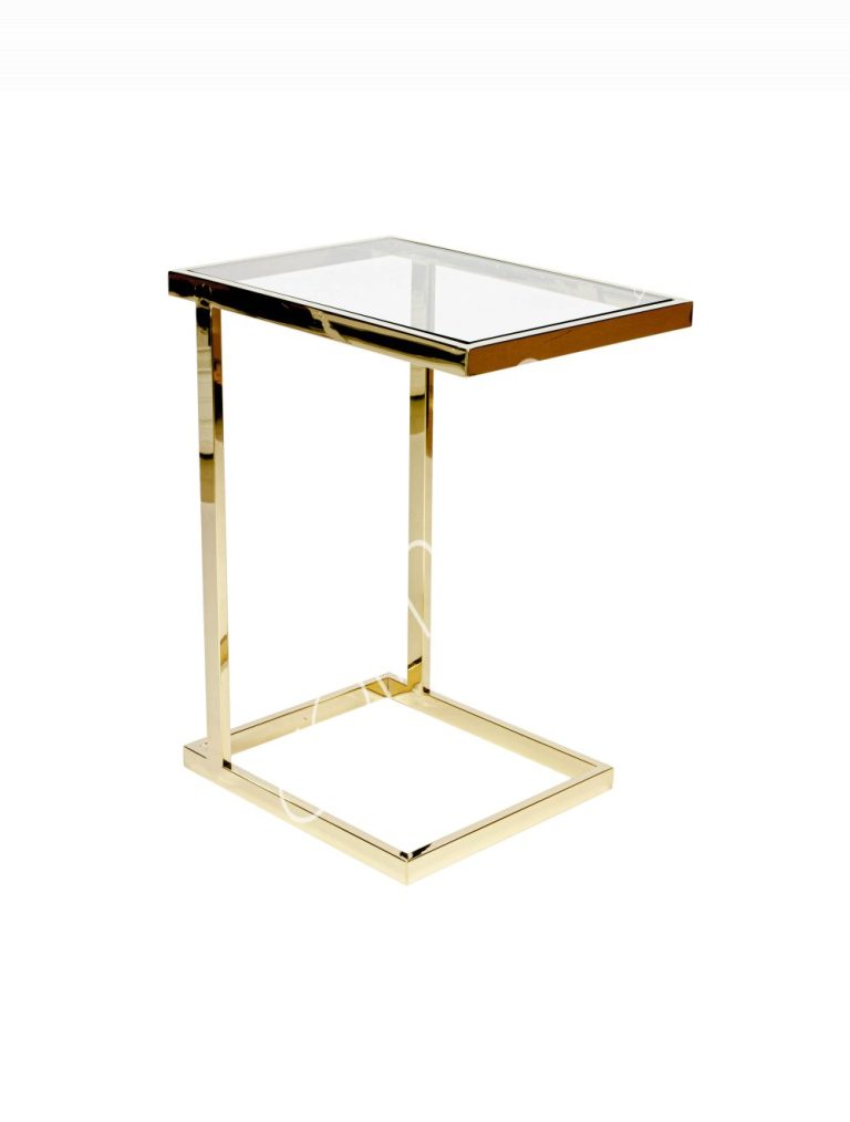 Side table ss gold 48x35x63