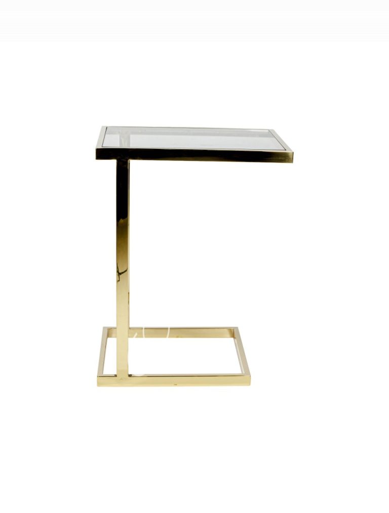 Side table ss gold 48x35x63