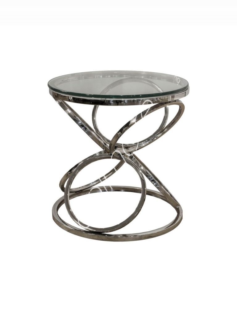 Side table Oslo ss/NI 50x50x51