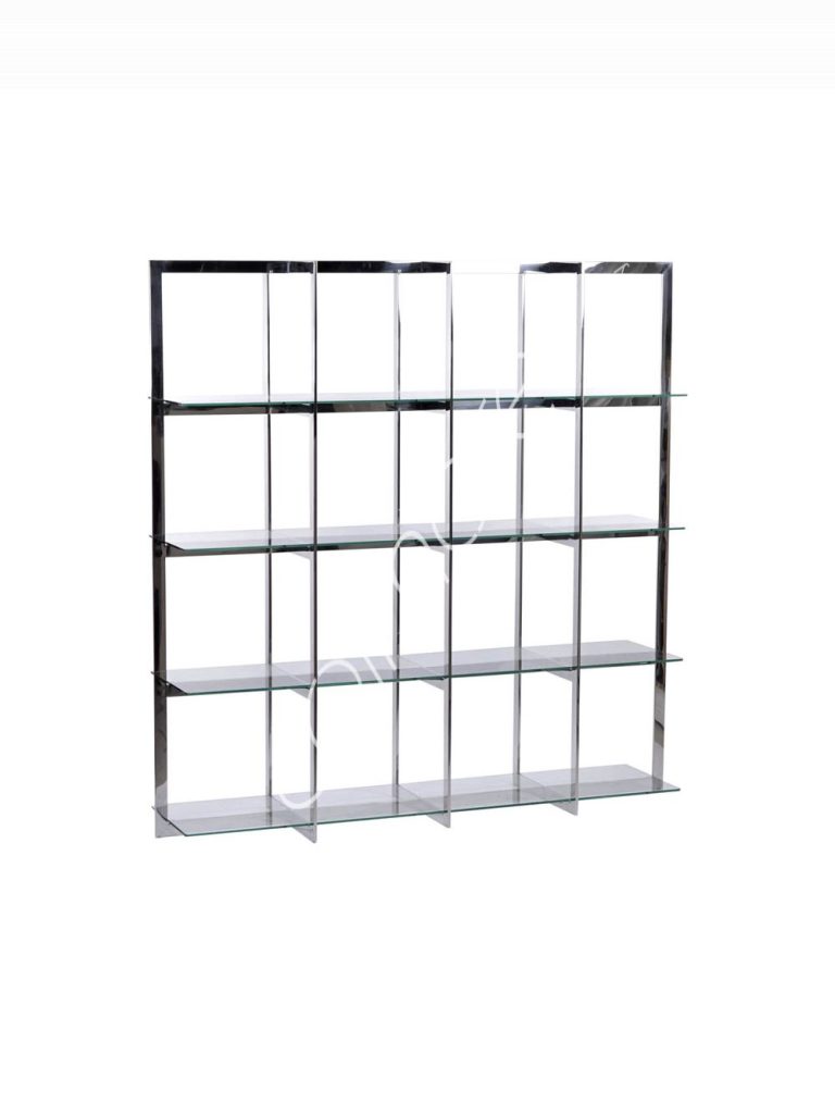 Shelves wglass ss 180x50x180