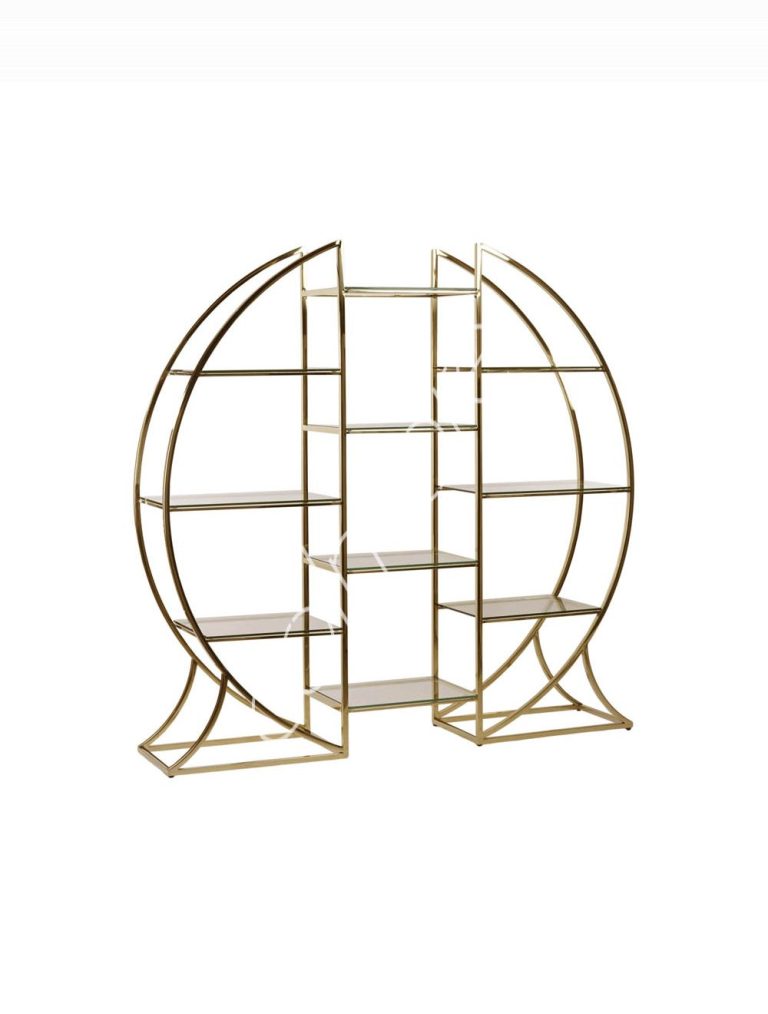Shelves round ss/GO 180x50x180