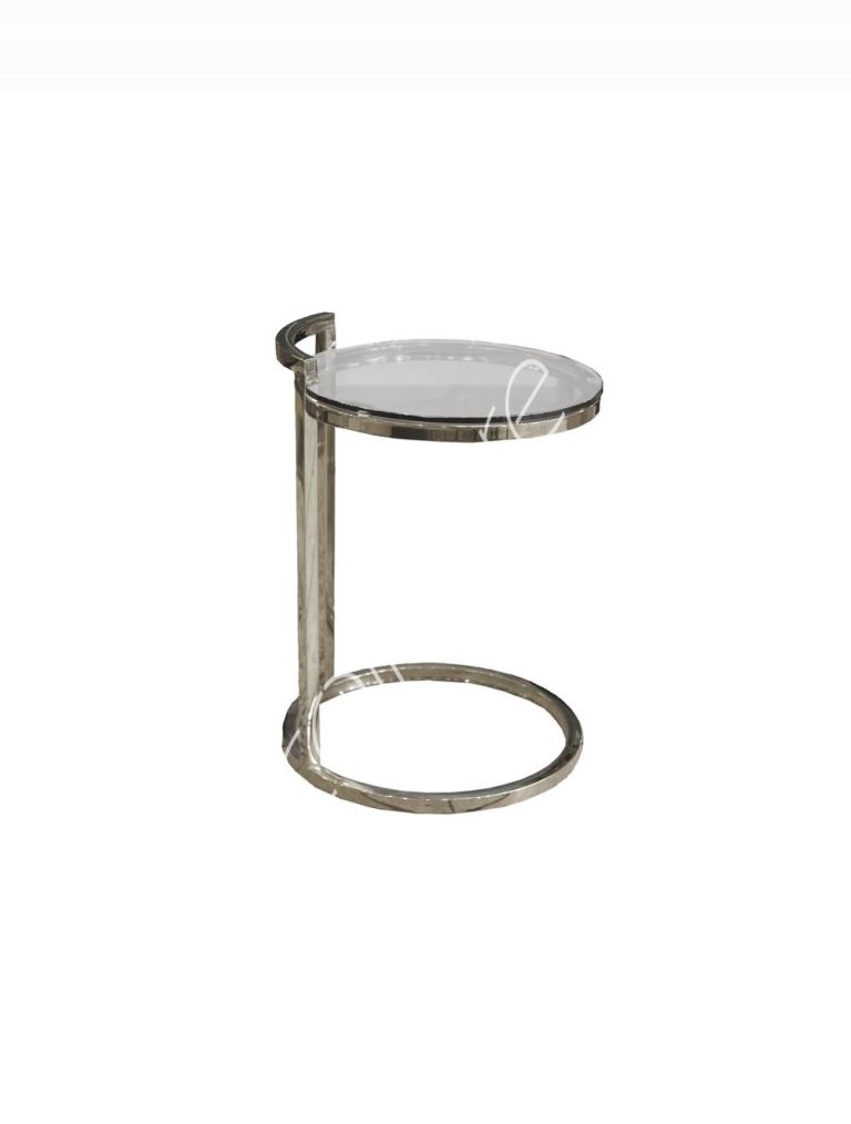 Side table wglass ssNI 40x40x55