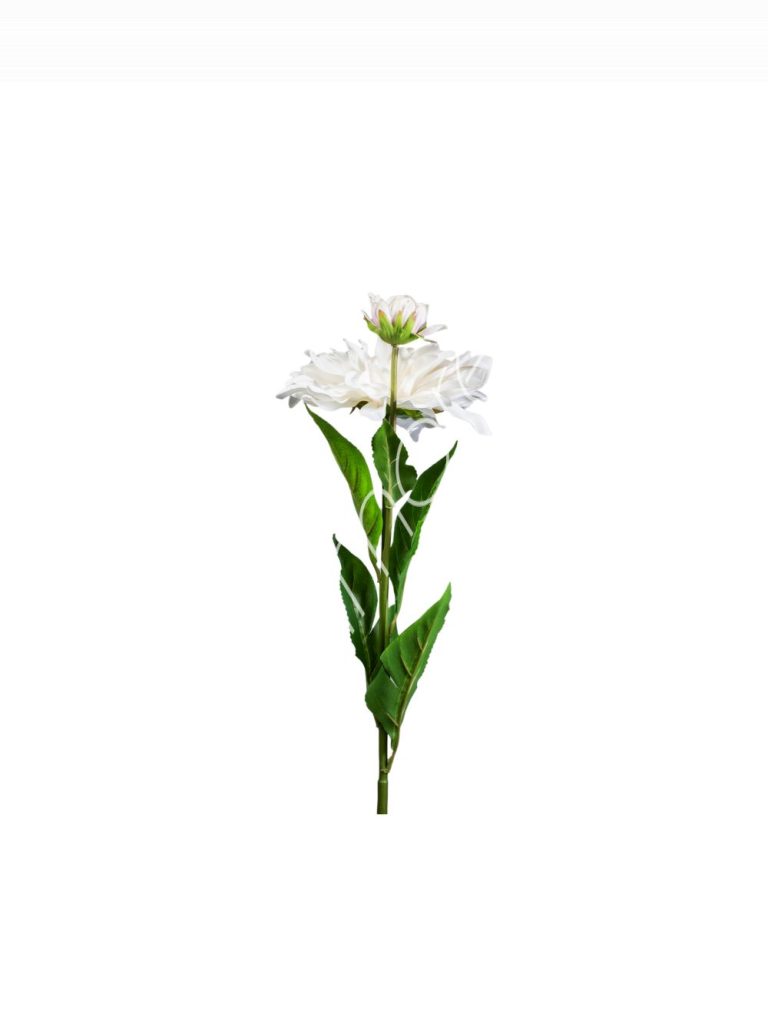 Flower dahlia white 85cm