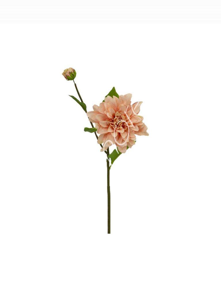 Flower dahlia peach 85cm