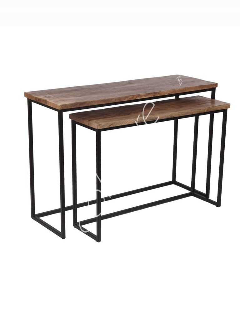 Console table SET/2 mango wood IR 120x40x80