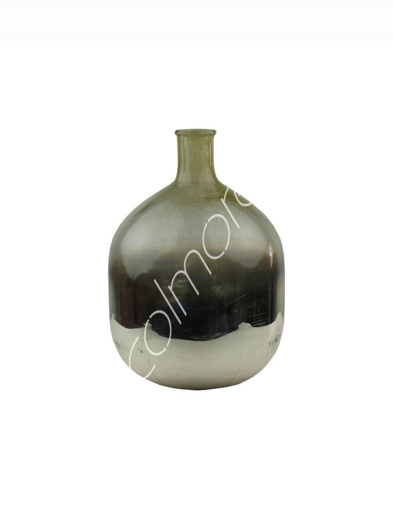 Vase yellowsilver 25x25x36