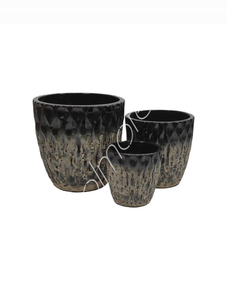 Vase ceramic SET/3 48x48x48 / 38x38x38 / 28x28x28