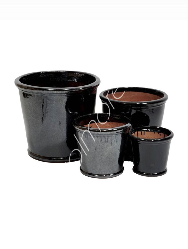 Vase ceramic SET/4 48x48x45 / 39x39x36 / 31x31x39 / 24x24x22