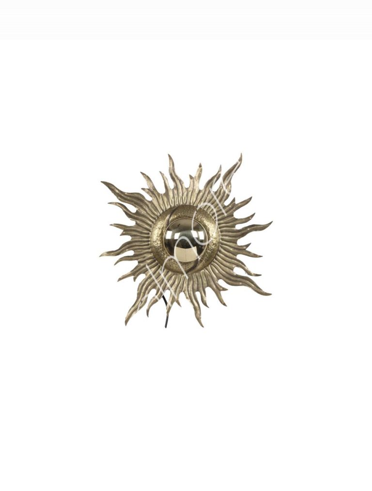 Wall lamp sun ant.brass BRIR 56x56x18