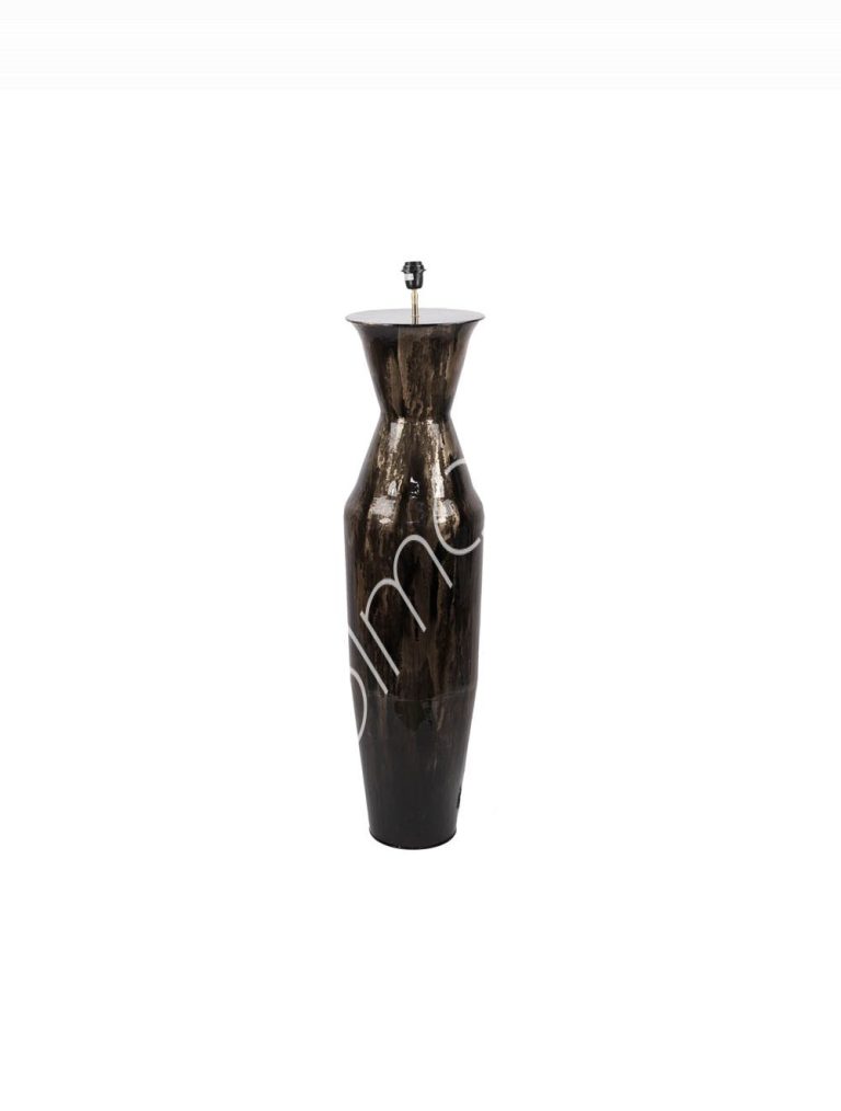Floor lamp champagne/black sea enamel ALU 22x32x131