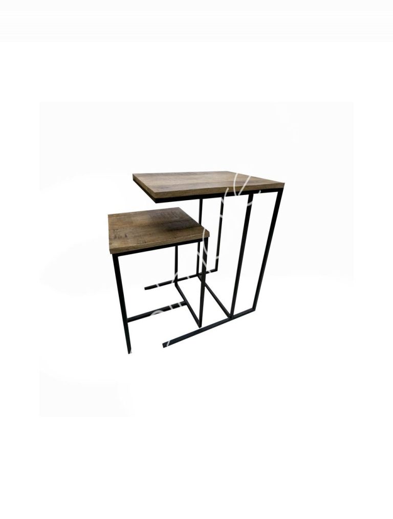 Side table SET/2 mango wood IR 45x35x60/30x30x45