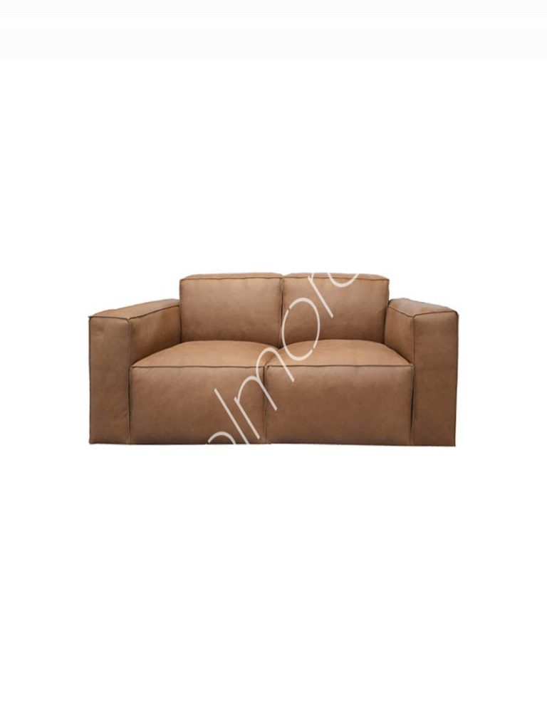 Sofa Rome 2 seat cognac leather 190x95x72
