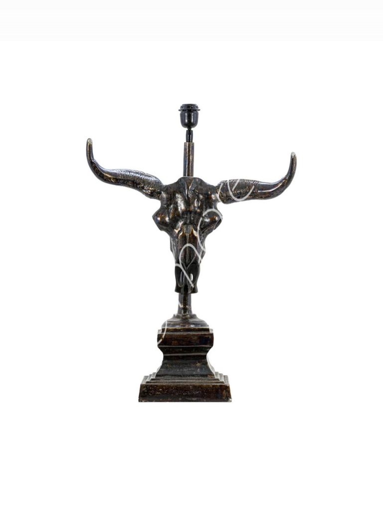 Lamp base buffalo skull ALU RAWGUN 23x50x76