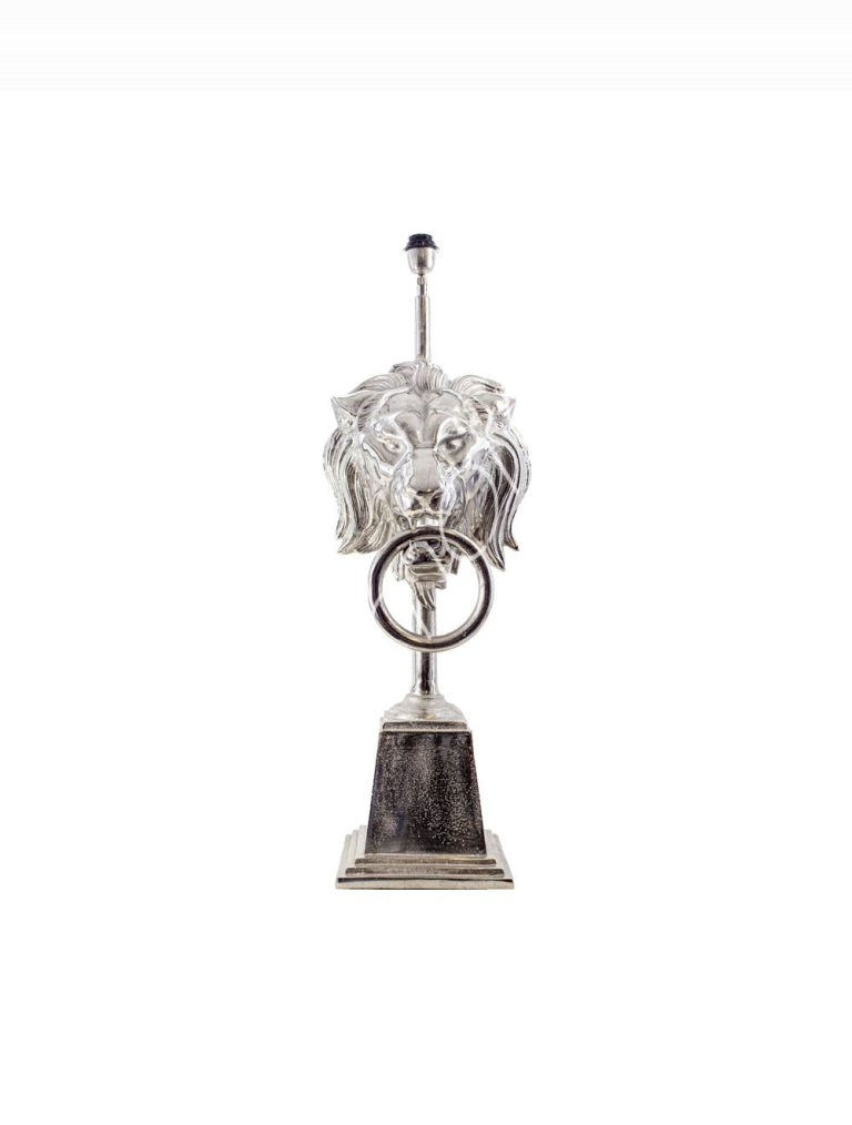 Floor lamp lion head ALU RAWNI 32x36x89