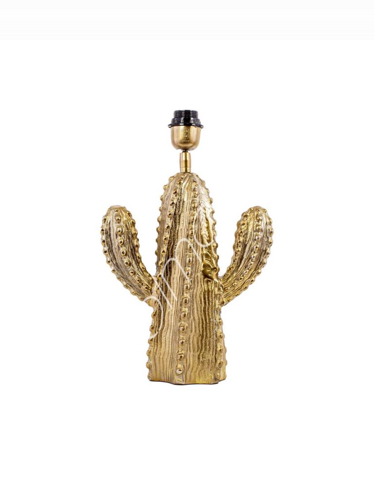 Lamp base cactus ALUBRONZE 26x10x42