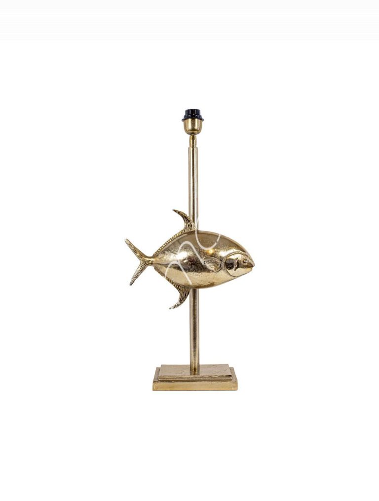 Lamp base fish ALU RAWBRONZE 33x15x71
