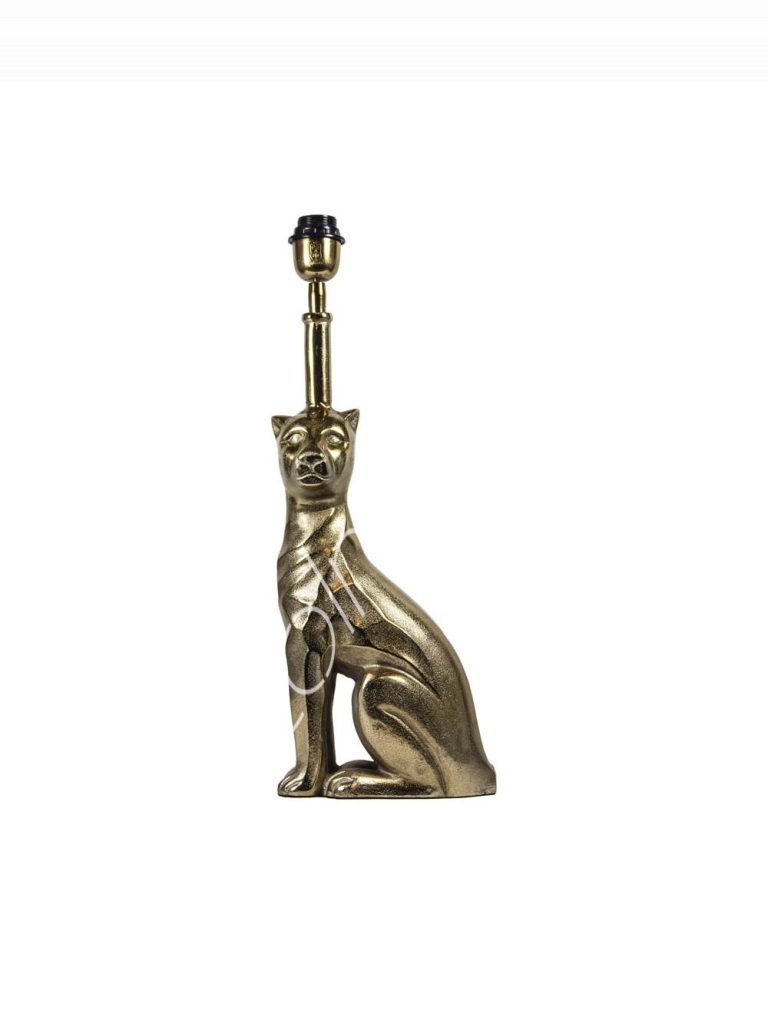 Lamp base leopard ALU RAWBRONZE 22x14x57