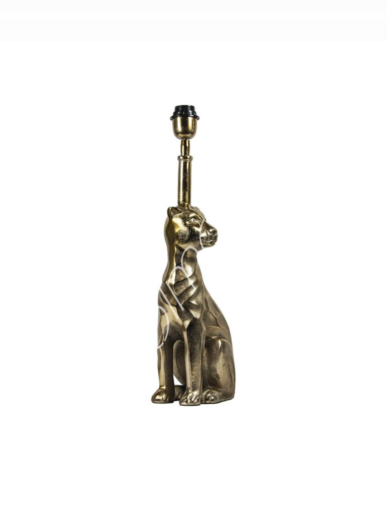 Lamp base leopard ALU RAWBRONZE 22x14x57