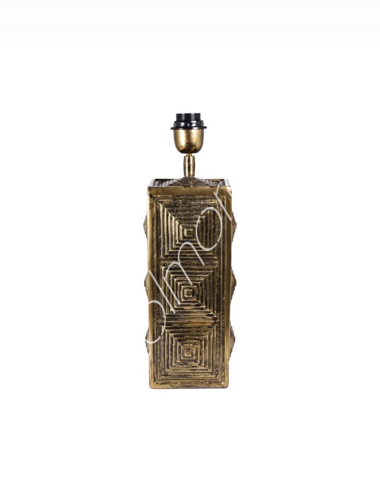 Lamp base ALU RAWGOLD 13x13x43